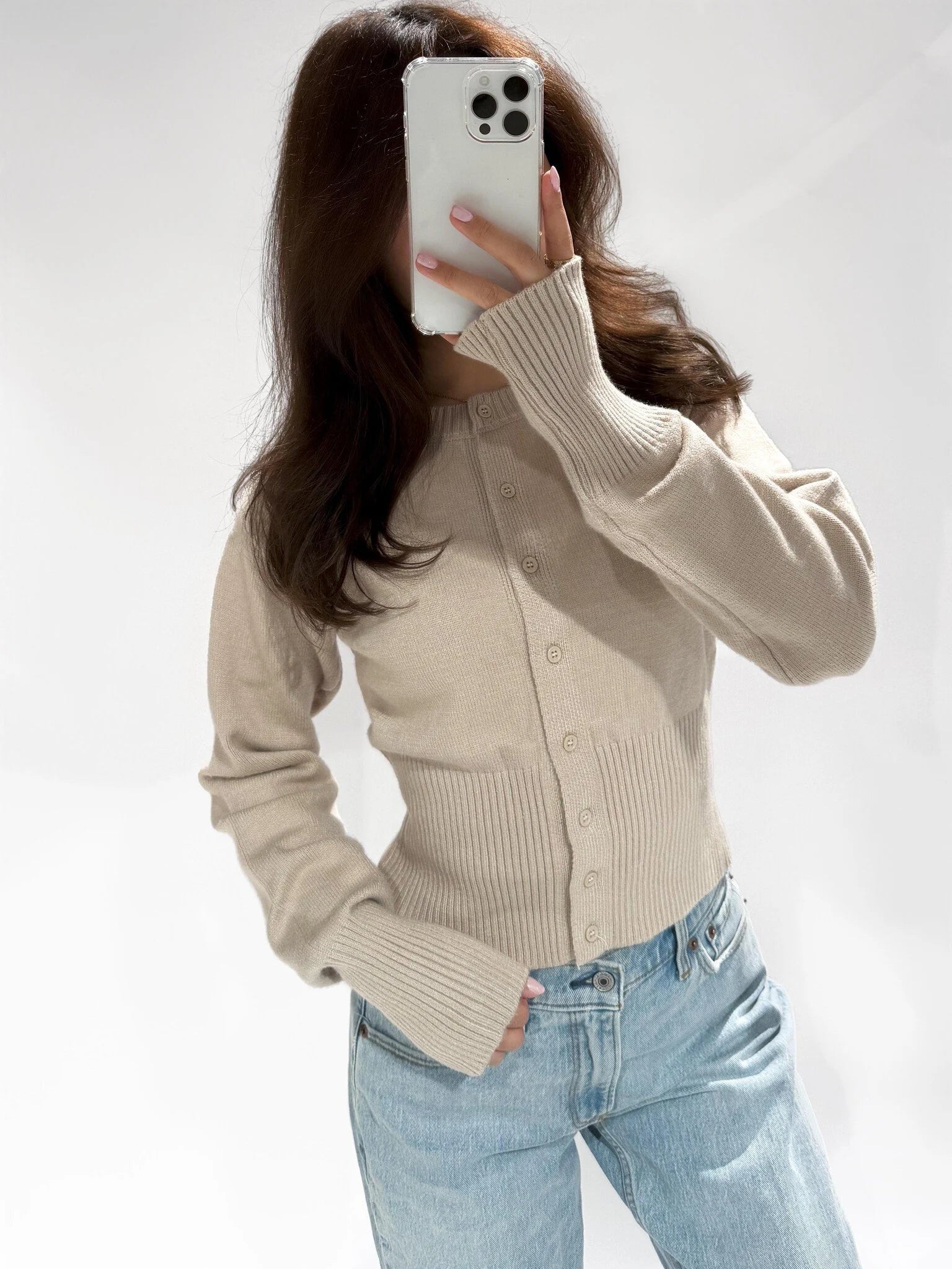 Zey Cardigan Beige